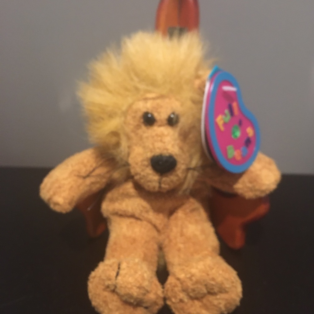 Plush lion fun beans 2000